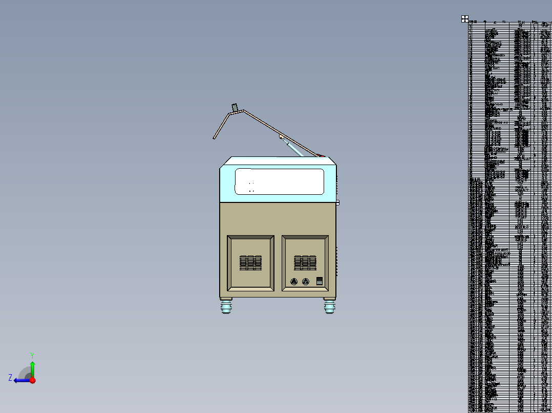 全自动UV平板打印机sw16可编辑右视图