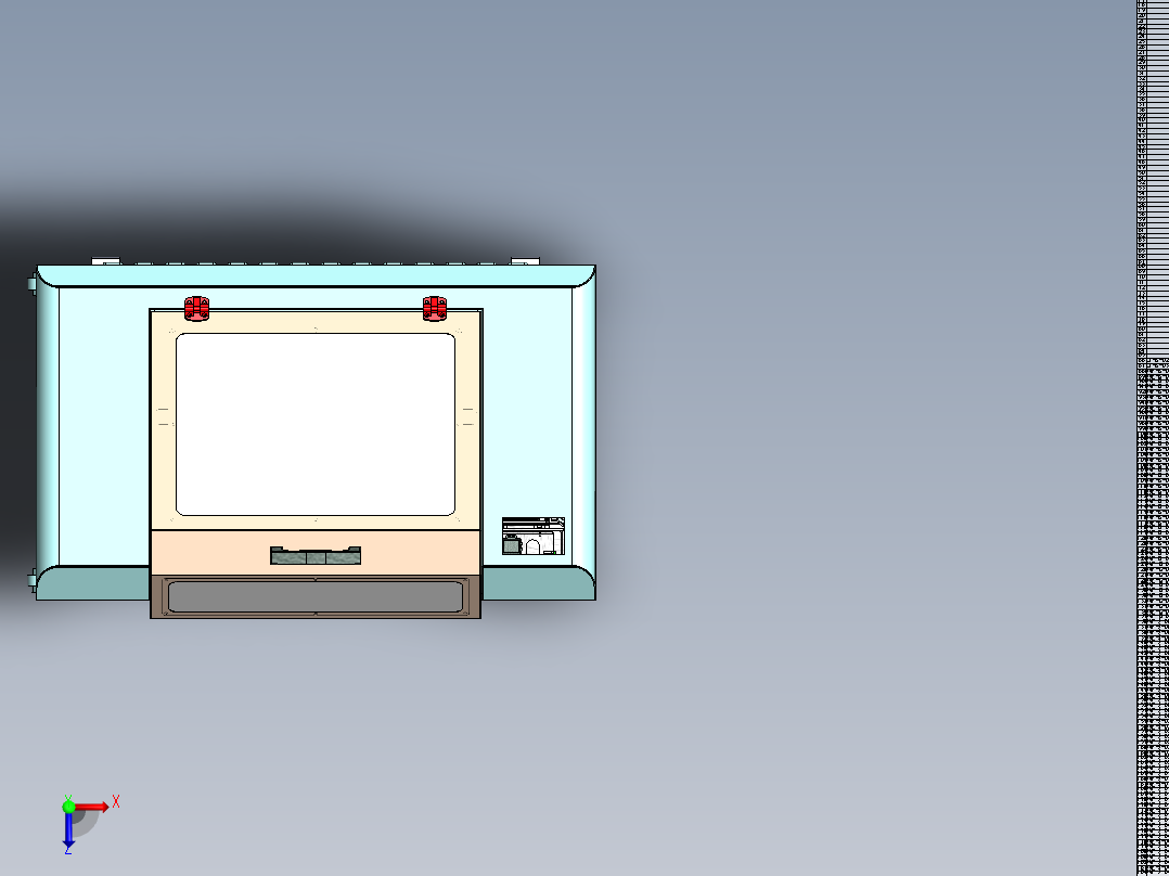 全自动UV平板打印机sw16可编辑俯视图