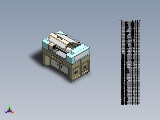 全自动UV平板打印机sw16可编辑正等轴测缩略图