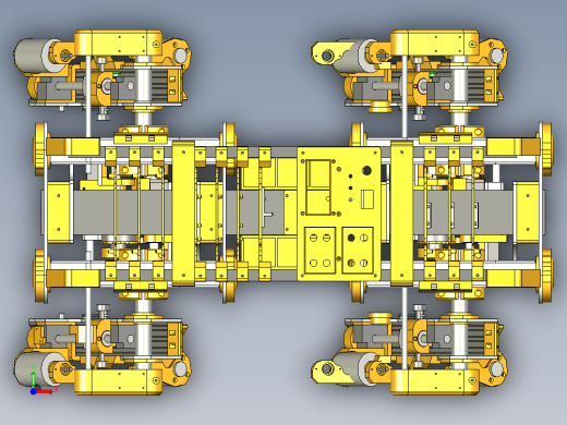 开源openDog四足机器狗3D图纸 STP前视缩略图