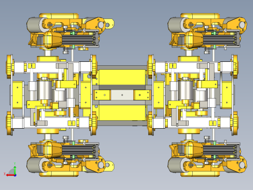 开源openDog四足机器狗3D图纸 STP后视缩略图