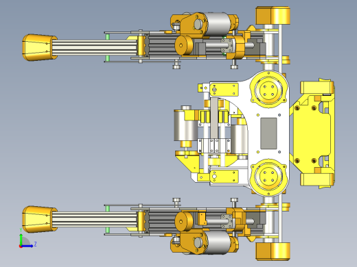 开源openDog四足机器狗3D图纸 STP左视缩略图