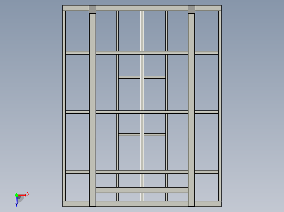 垃圾箱3D模型proe俯视图