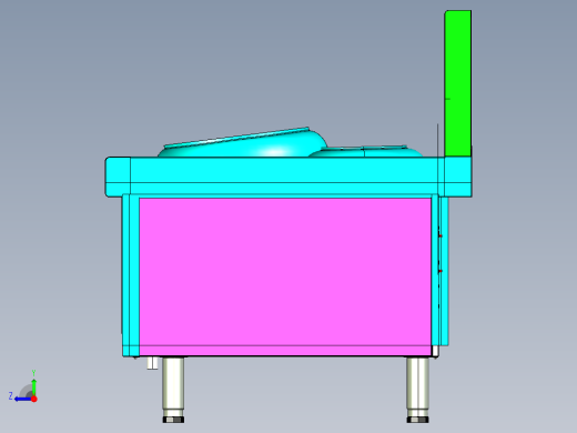 单头单尾厨具3D右视缩略图