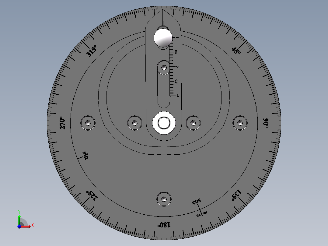 solidworks 三角机械计算器前视图