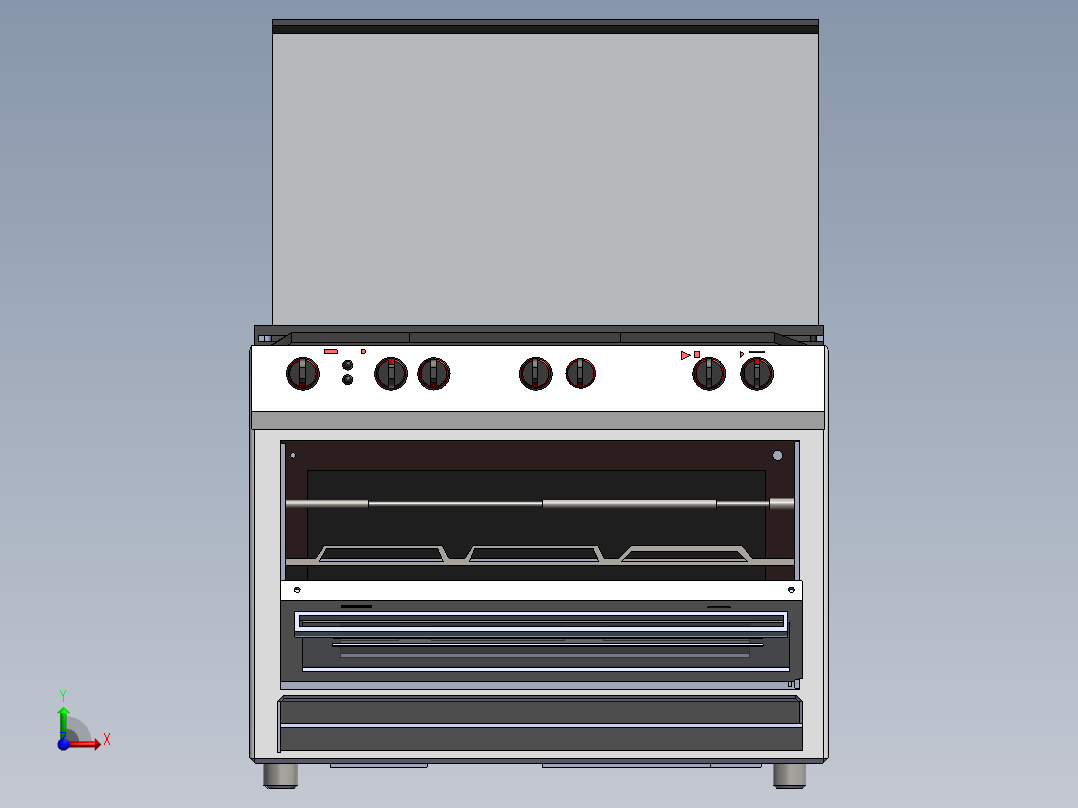 很好的机柜前视图