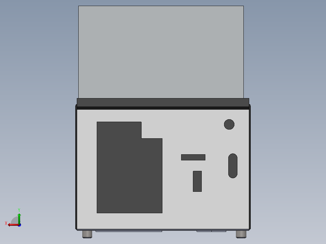 很好的机柜后视图