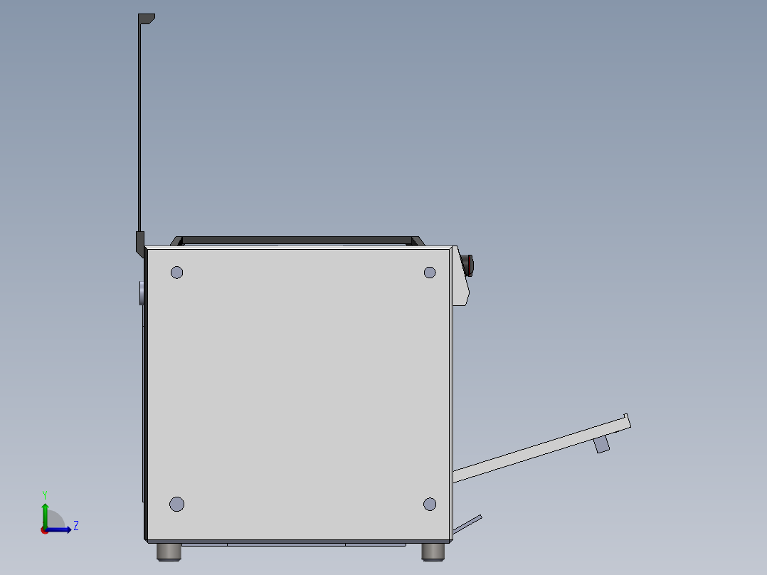 很好的机柜左视图