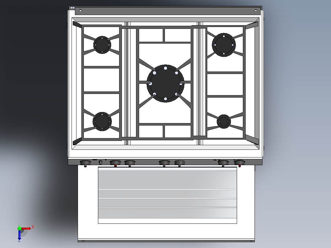 很好的机柜俯视图