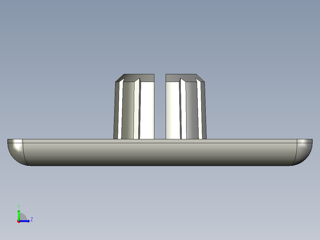 D部分 型材附件左视图