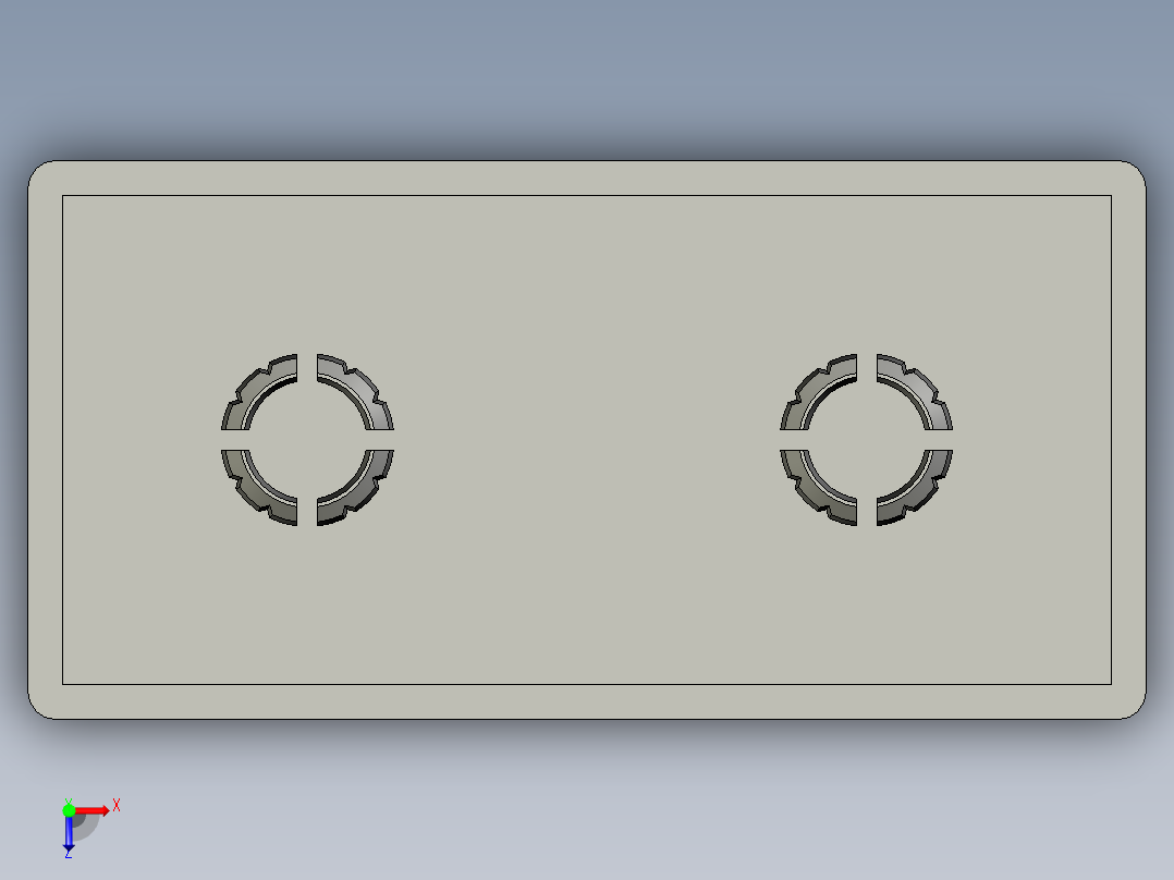 D部分 型材附件俯视图