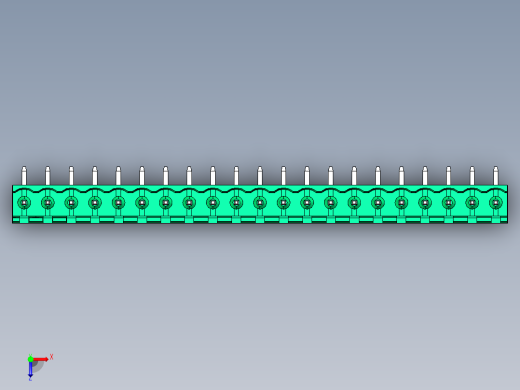 DEGSON 2EDG 系列 5.08mm 可插拔接线端子组-2EDGR-5.08-21P-14-00AH俯视缩略图