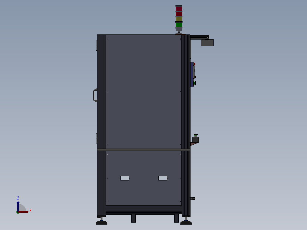 旋片泵生真空测试设备前视图