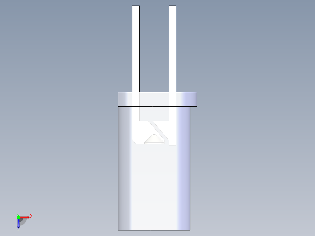 LED_Cylindrical_Clear_D5x9.6mm俯视图