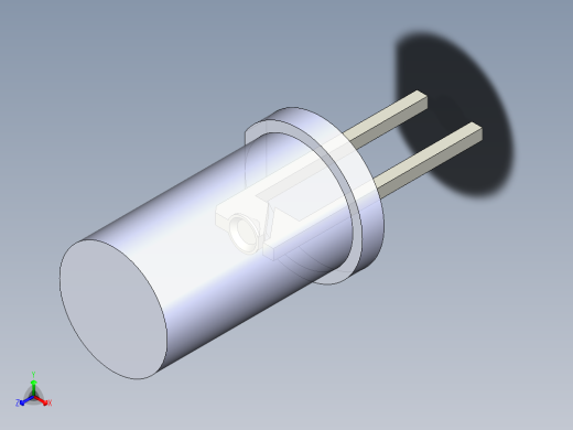 LED_Cylindrical_Clear_D5x9.6mm正等轴测缩略图