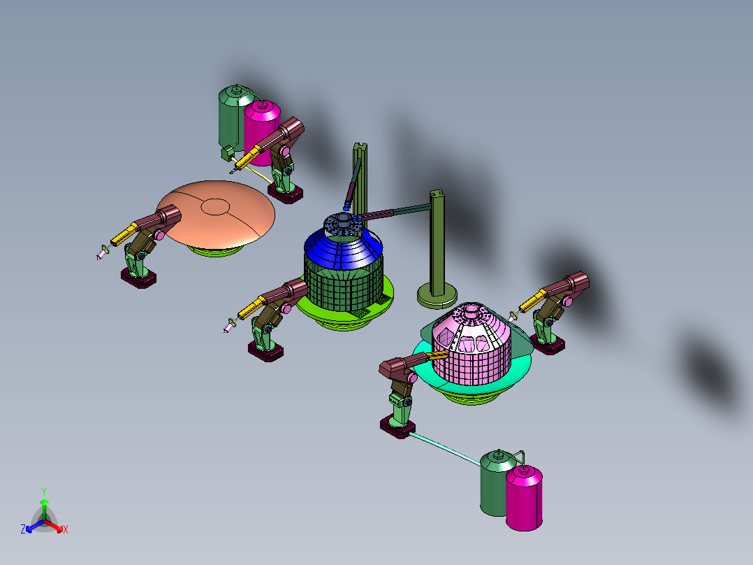 大型产品机器人3d打印产线
