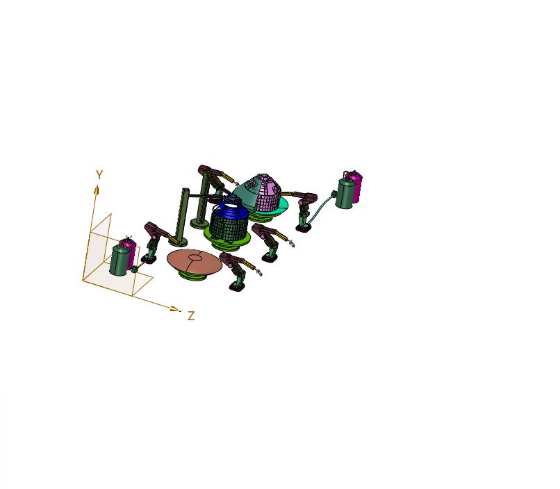 大型产品机器人3d打印产线
