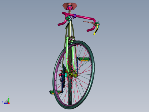 高强度钢框架曲柄变速自行车右视缩略图