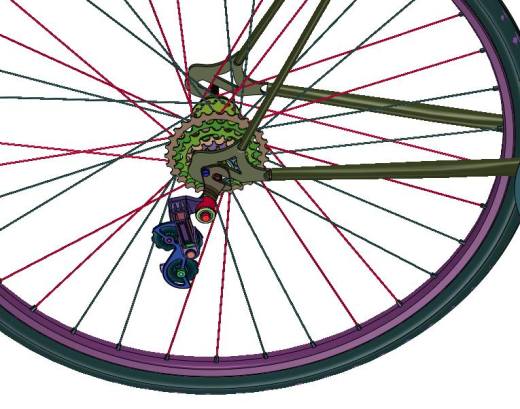 高强度钢框架曲柄变速自行车缩略图