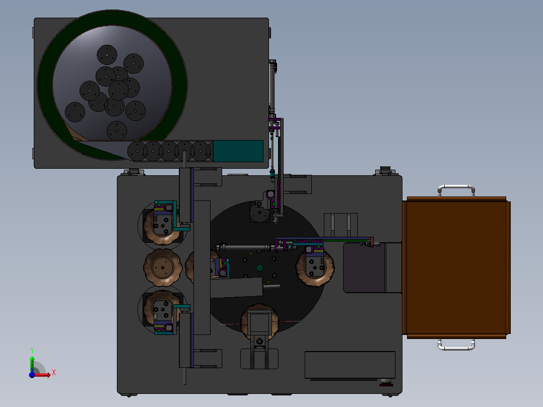 灯具自总组装设备前视图