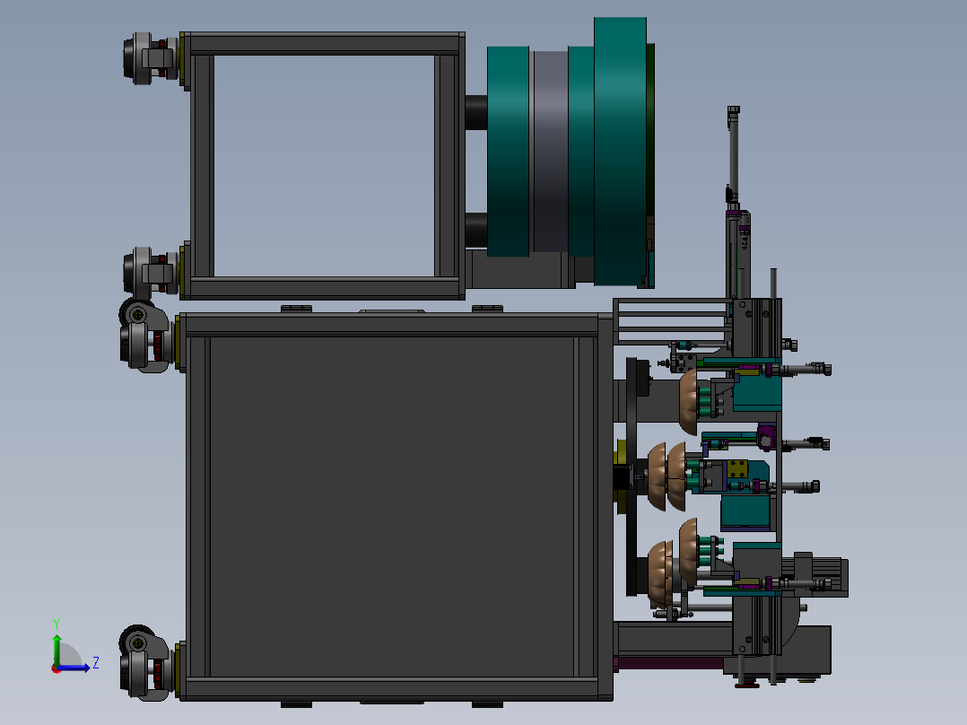 灯具自总组装设备左视图