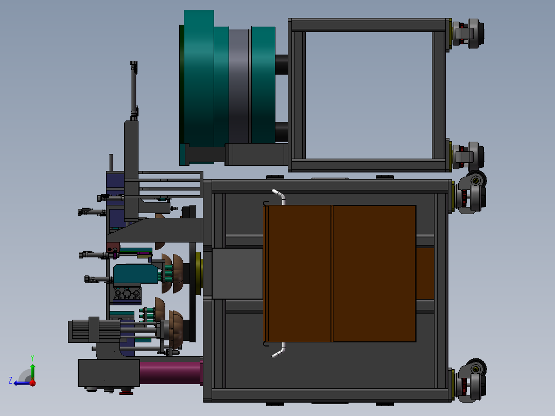 灯具自总组装设备右视图