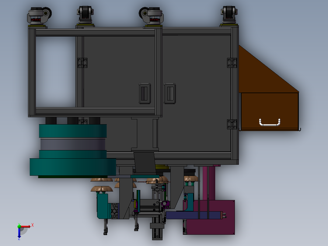 灯具自总组装设备俯视图