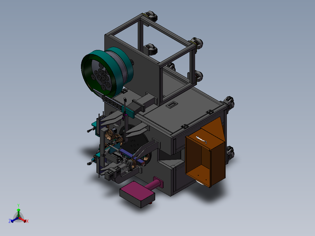 灯具自总组装设备正等轴测图
