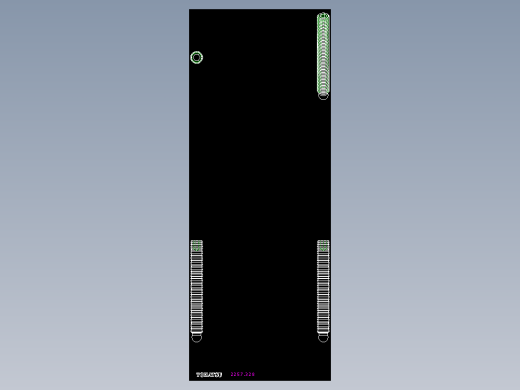 水平調整腳座連結螺絲2257-2D多系列多零件图纸模型