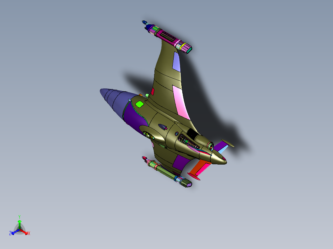 旗舰级空间探测器主视图