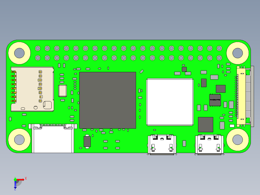 小型四足动物俯视图