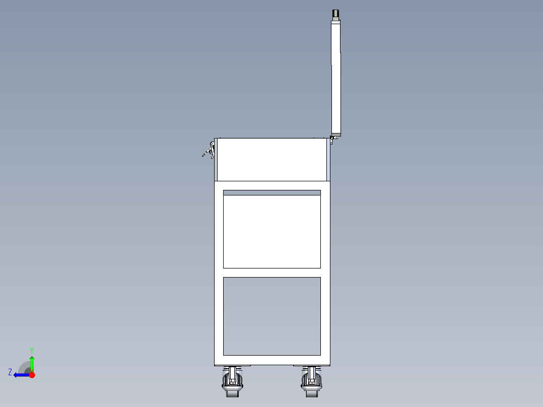 眼镜精密部件超声波清洗台右视图
