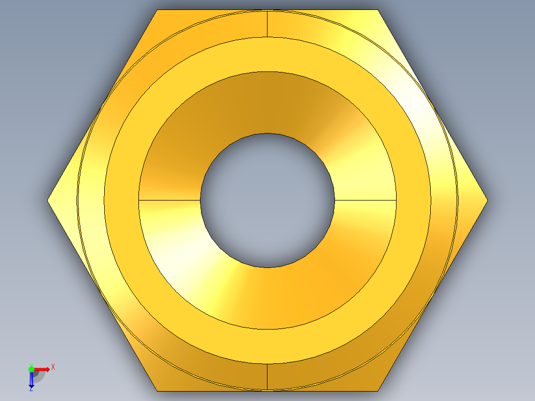 水管接头Hose Barb to Male Hose Thread 53GH-8-12俯视图