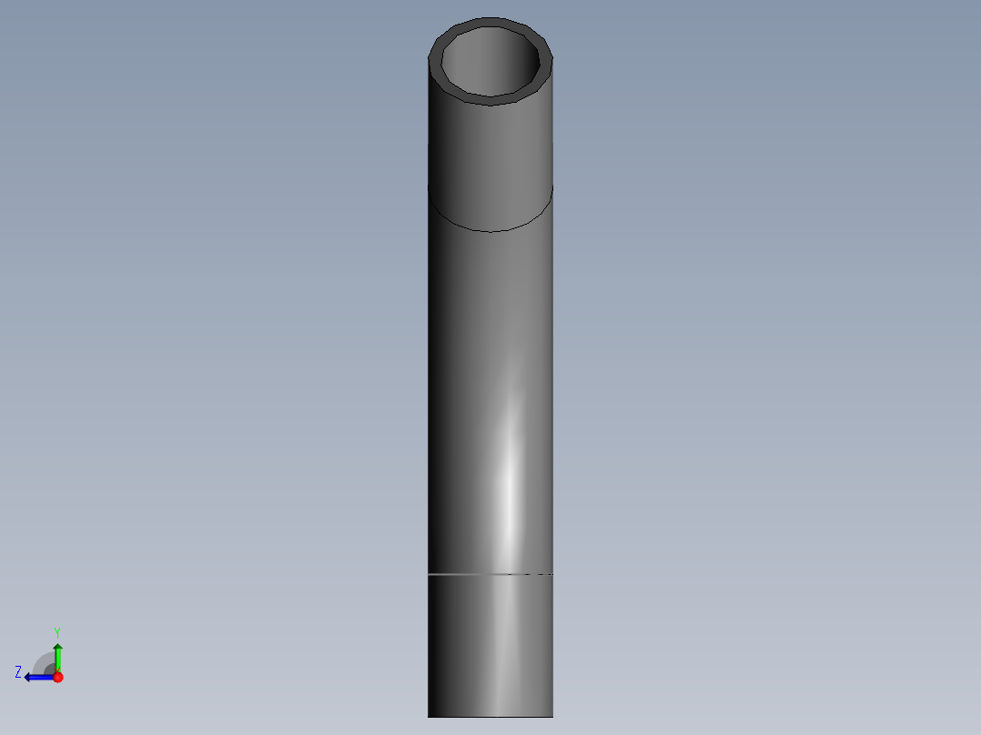 pvc conduit elbow-45deg std radius右视图