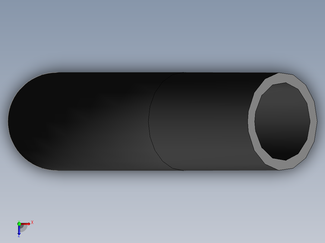 pvc conduit elbow-45deg std radius俯视图