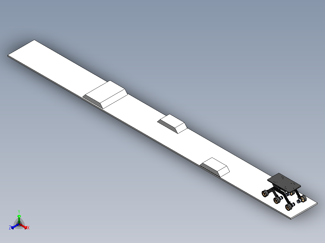简单的火星车正等轴测图