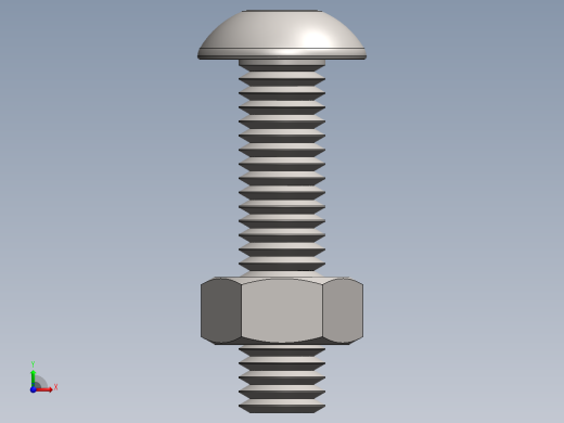 紧固件-M5 Stainless Round Head