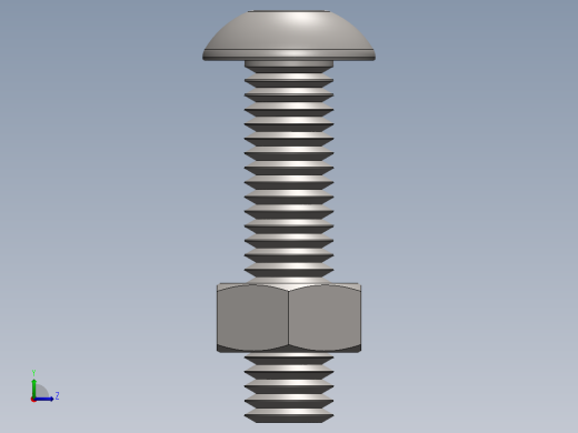 紧固件-M5 Stainless Round Head左视缩略图