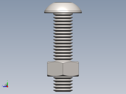 紧固件-M5 Stainless Round Head右视缩略图