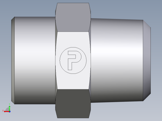 卡套式工业通用硬管接头EO_Male_Stud_connector_GE25S1NPT71X后视缩略图