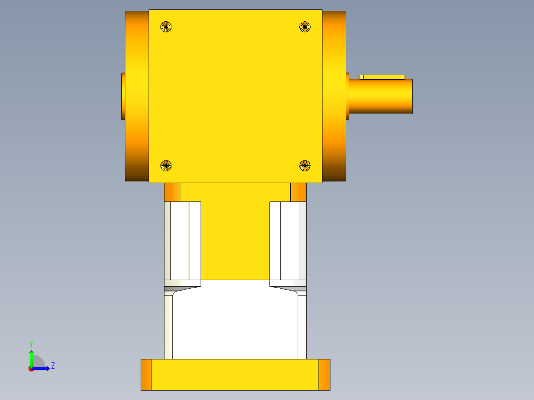 换向器PW110单轴 PLX90-L1 22-110-145-M8.stp左视图