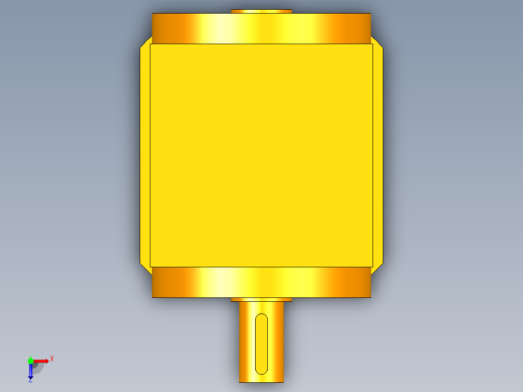 换向器PW110单轴 PLX90-L1 22-110-145-M8.stp俯视图