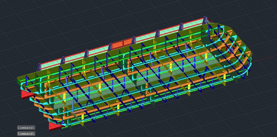 3D建筑驳船