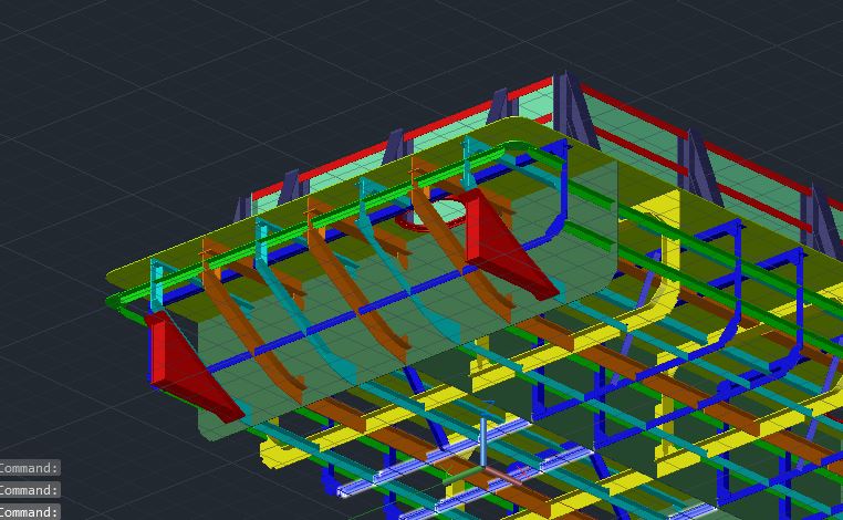 3D建筑驳船