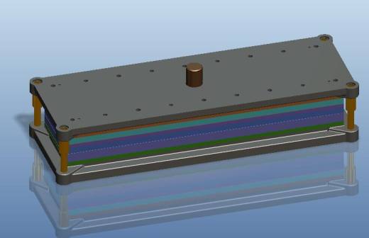 安装底板级进模（CAD图+PROE三维）缩略图