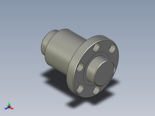 山云日尚SYS滚珠丝杠SFI5010.stp正等轴测缩略图
