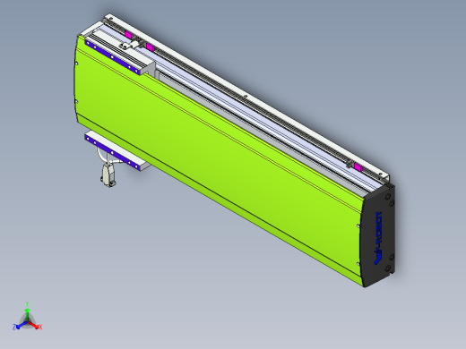 威洛博VL系列直线电机模组-VL22H2-S600正等轴测缩略图