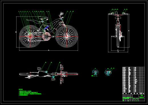 减震越野自行车二维缩略图
