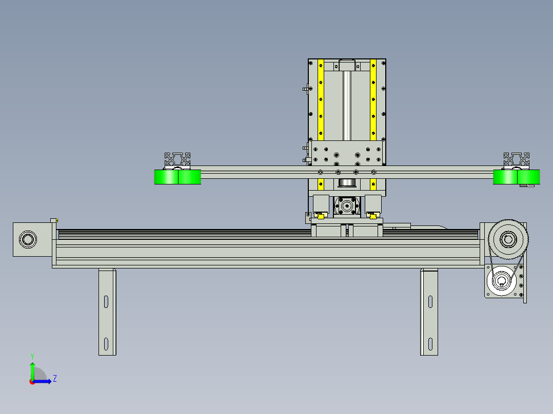 F632 简易型机床冲压机械手左视图