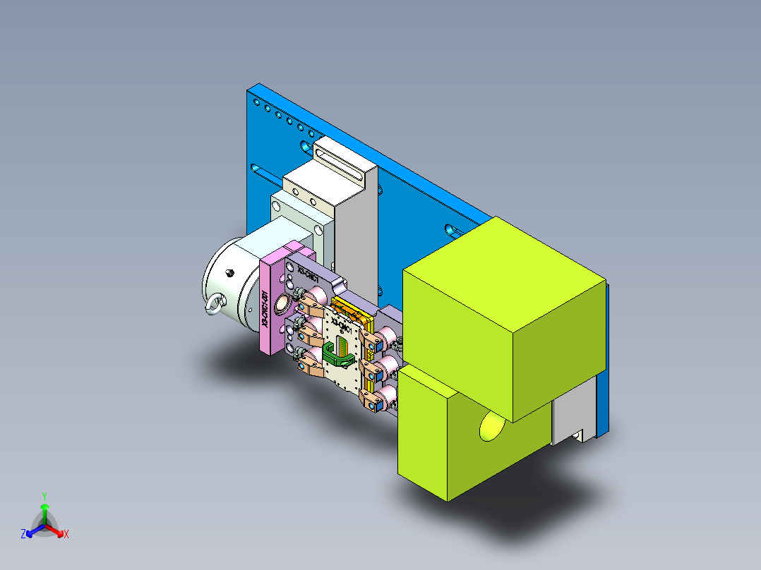 X3-笔记本CNC工装夹具三维模型CNC1-0727主视图